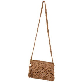 Sac bandoulière tressé Sarlini - Crossbody bag brun