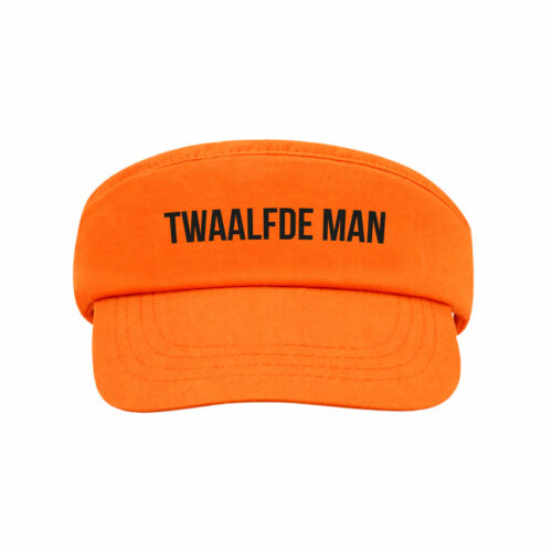 Visière orange avec fermeture velcro - Twaalfde Man