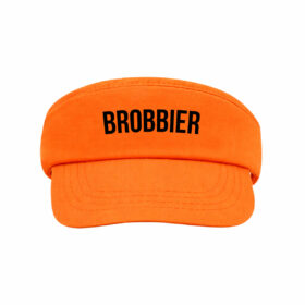 Visière orange avec fermeture velcro - Brobbier