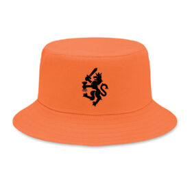 Bucket hat oranje | vissershoedje | zonnehoedje - Leeuw