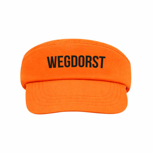 Visière orange avec fermeture velcro - Wegdorst