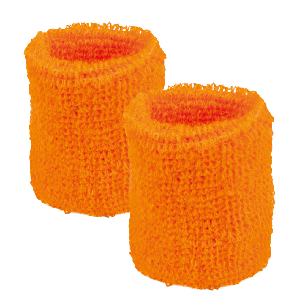 Set bandeau éponge - Bandeau et 2 poignets - Néon orange – Image 2