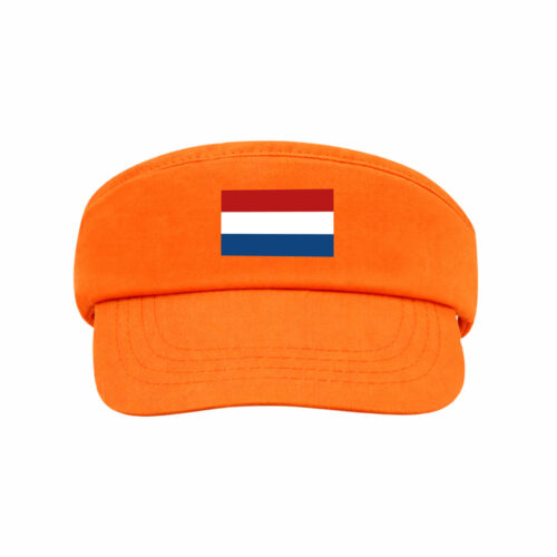Visière orange avec fermeture velcro - Drapeau néerlandais