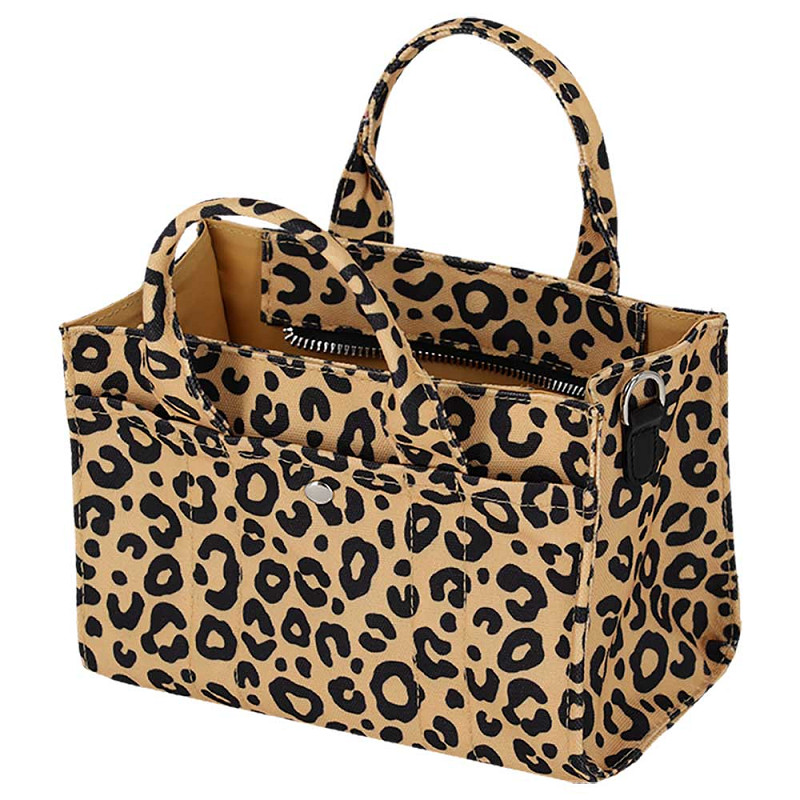 Sac à main Sarlini imprimé léopard - Sac bandoulière marron – Image 2