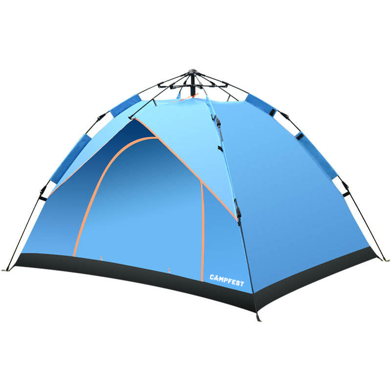 Campfest 2-3 persoons easy set up tent - Blauw