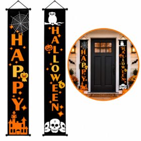 Halloween - Deurvlaggen - Halloween decoratie - 180 x 30 cm - 2 Stuks