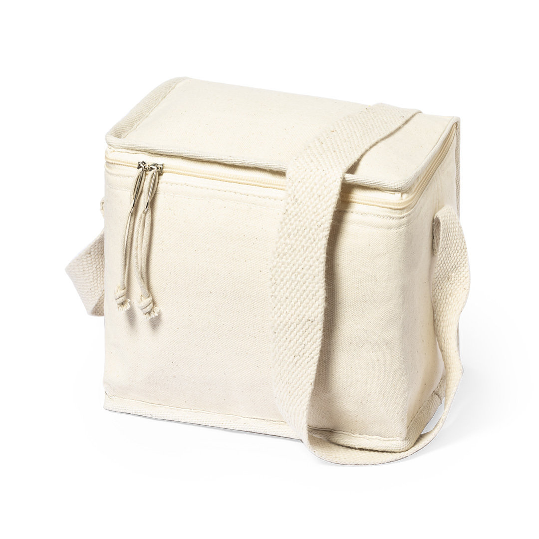 Koeltas katoen met verstelbare schouderband - Gebroken wit - 6 liter - 17 x 22 cm – Image 2