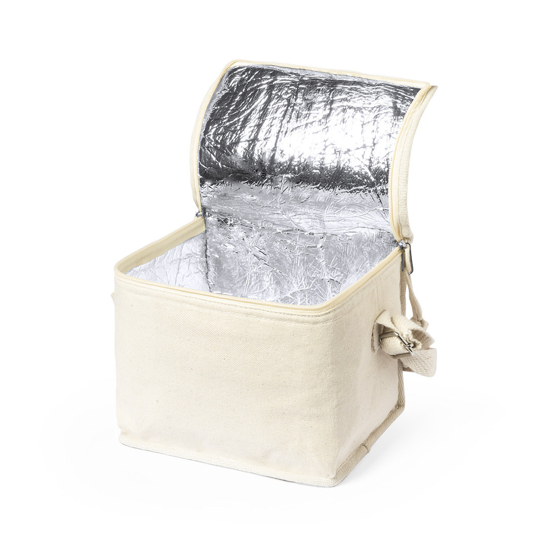 Koeltas katoen met verstelbare schouderband - Gebroken wit - 6 liter - 17 x 22 cm – Image 3