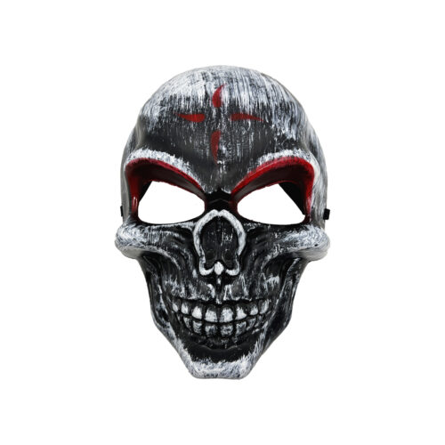 Skelet/Doodshoofd masker - Halloween - Grijs