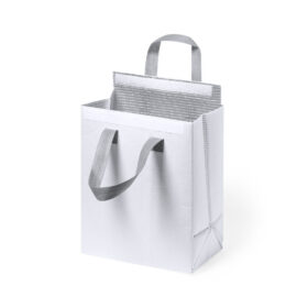 Koeltas met klittenbandsluiting en draaghengsels - 5 liter - 23 x 29 cm - Wit