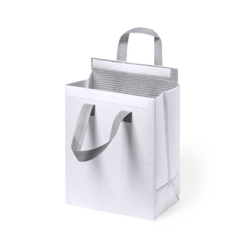 Koeltas met klittenbandsluiting en draaghengsels - 5 liter - 23 x 29 cm - Wit