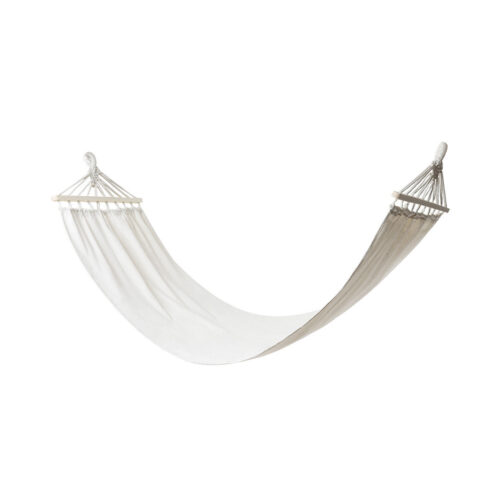 Hangmat Canvas - 190 x 80 cm - Inclusief Opbergzak - Wit