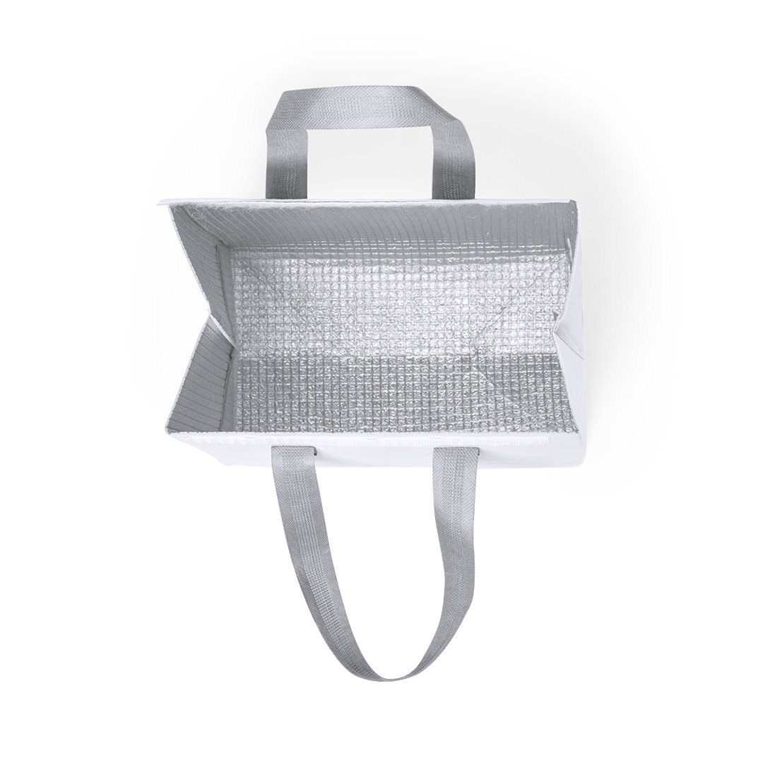 Koeltas met klittenbandsluiting en draaghengsels - 5 liter - 23 x 29 cm - Wit – Image 4