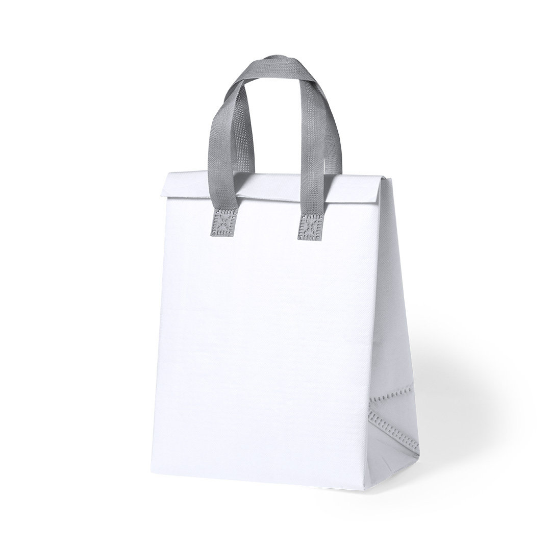 Koeltas met klittenbandsluiting en draaghengsels - 5 liter - 23 x 29 cm - Wit – Image 2