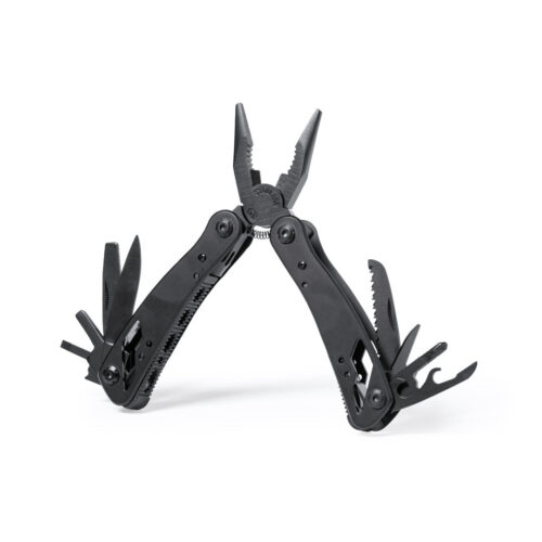 Multitool met aluminium behuizing - 13 functies - Zwart