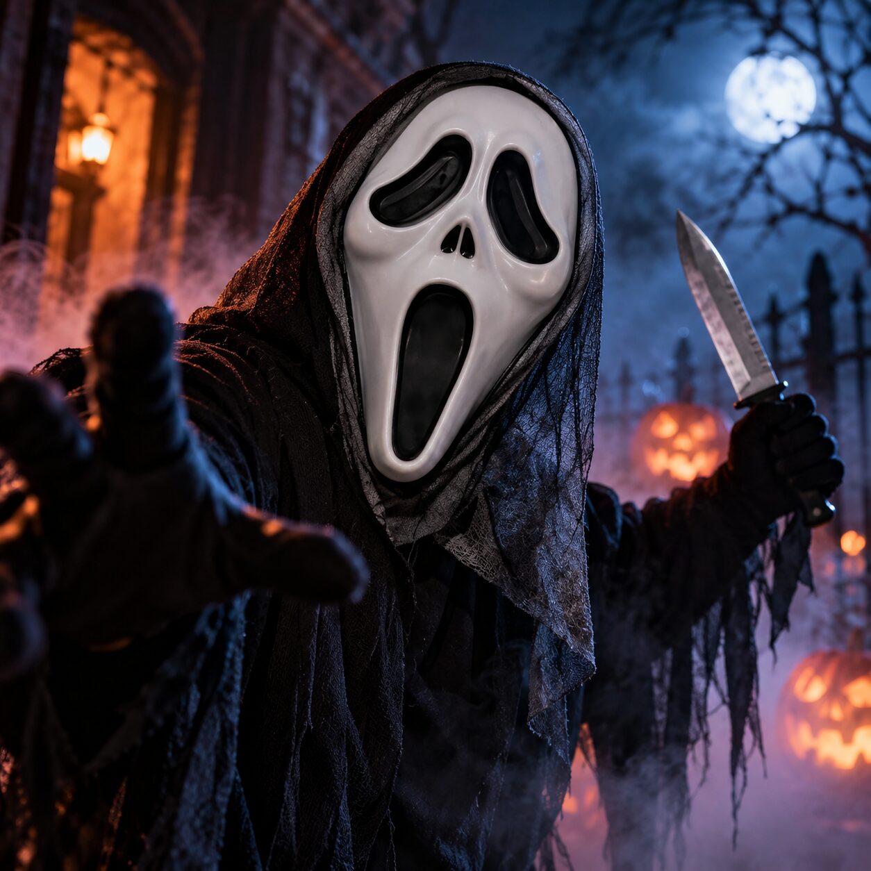 Scream masker - Halloween - 30 x 16 cm – Image 3
